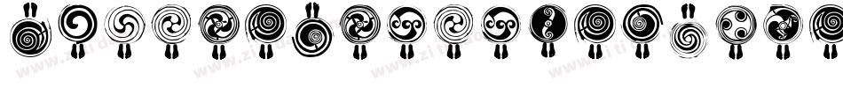 Reznor Downward Spiral字体转换